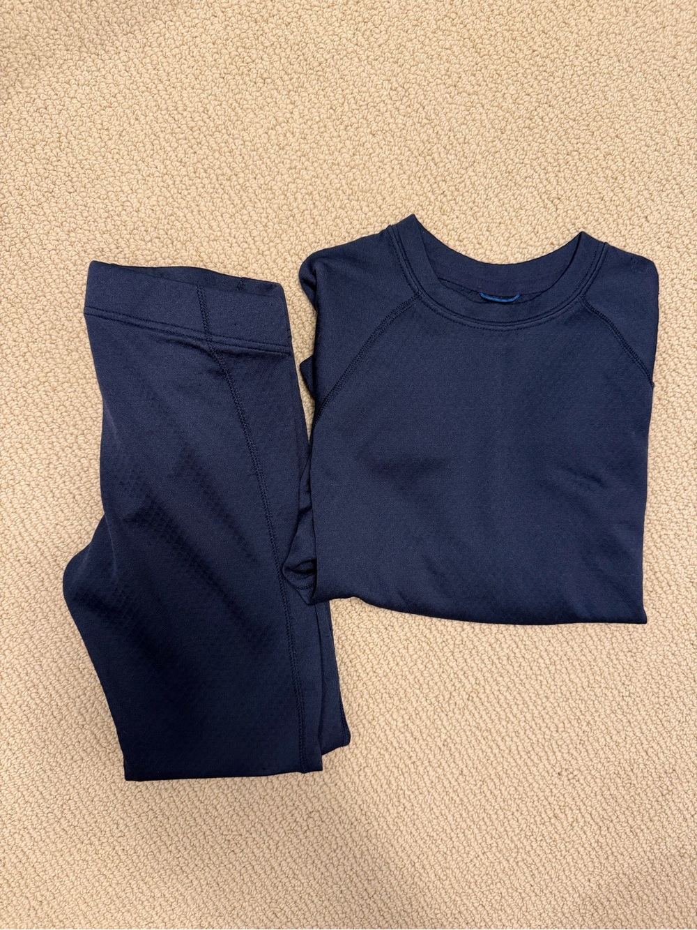 Patagonia Kids Navy Blue Capilene Base Layer Set-XS (5/6)